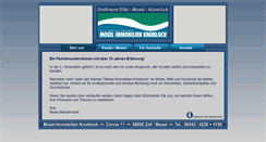 Desktop Screenshot of mosel-immobilien.de