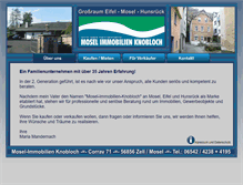 Tablet Screenshot of mosel-immobilien.de